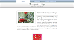 Desktop Screenshot of honeyeaterridge.com